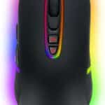 Millenium MO1 Advanced - Souris - pour droitiers - optique - 7 boutons - filaire - USB - noir