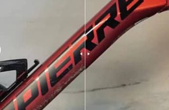 Avant après utilisation du produit vulcanet vélo 2